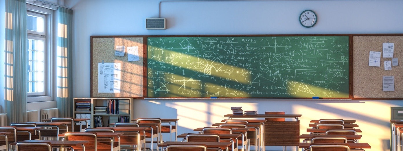 chalk board in a classroom
